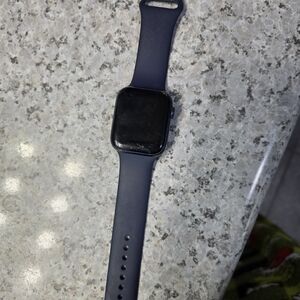 Blue Apple Watch with Silicone Band